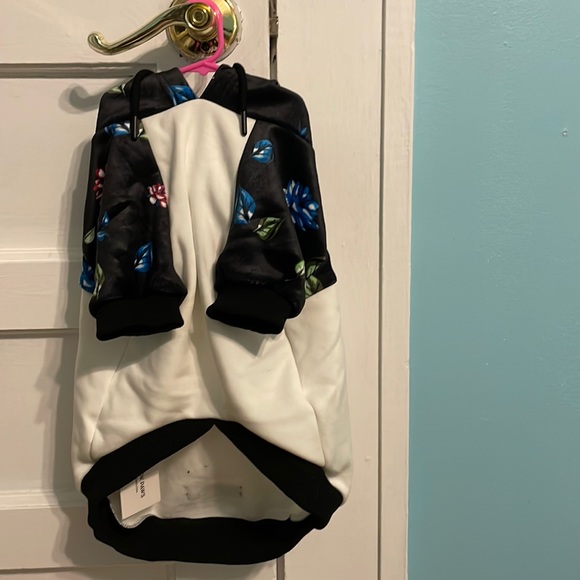 Spark Paw Official Floral Dog Hoodie - Picture 3 of 7